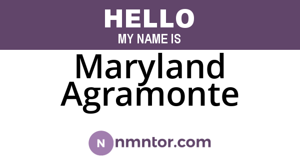 Maryland Agramonte