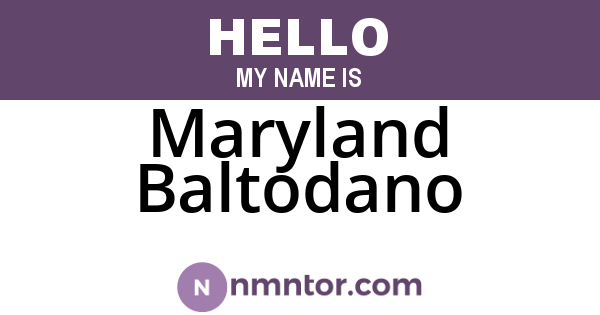 Maryland Baltodano
