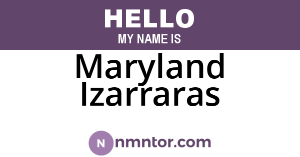 Maryland Izarraras