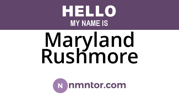 Maryland Rushmore