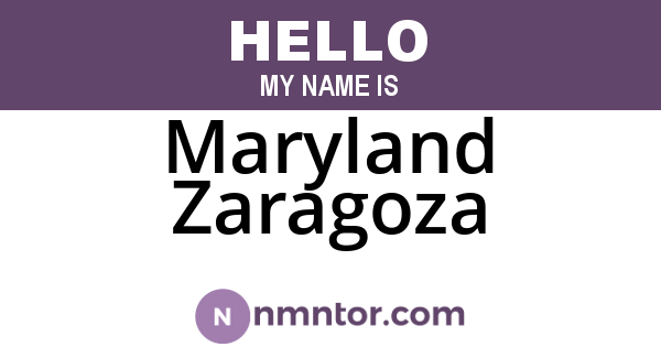Maryland Zaragoza