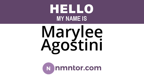 Marylee Agostini