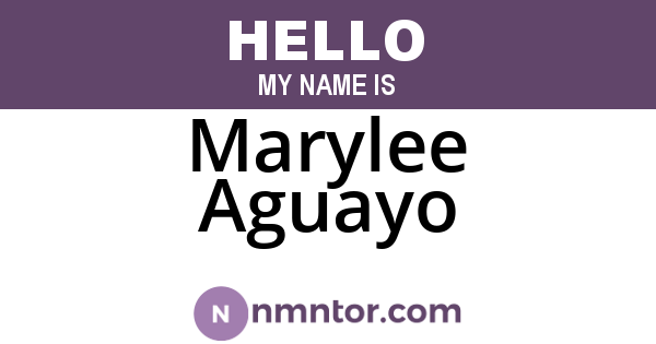 Marylee Aguayo