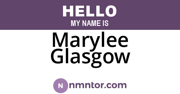 Marylee Glasgow