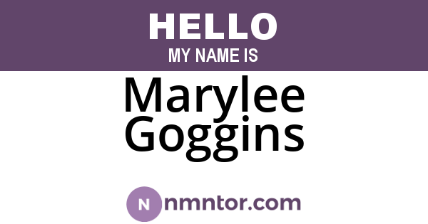 Marylee Goggins