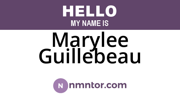 Marylee Guillebeau