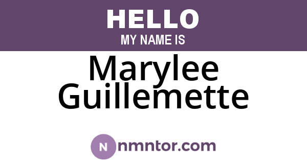 Marylee Guillemette