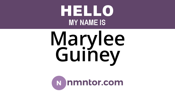 Marylee Guiney