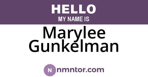 Marylee Gunkelman