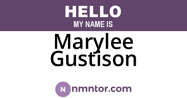 Marylee Gustison