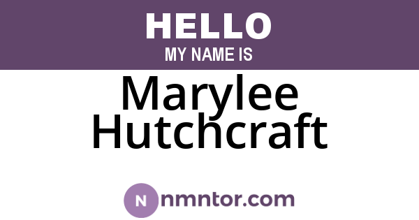 Marylee Hutchcraft