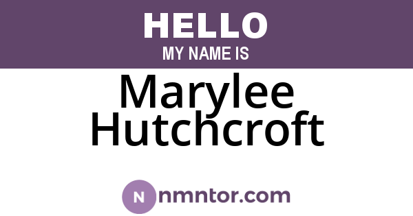 Marylee Hutchcroft