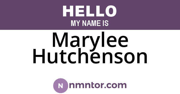 Marylee Hutchenson