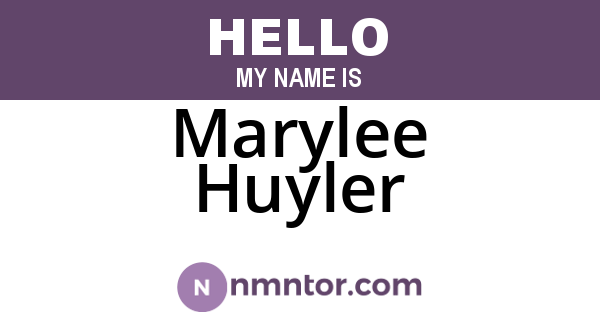 Marylee Huyler