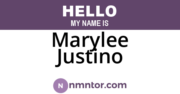 Marylee Justino