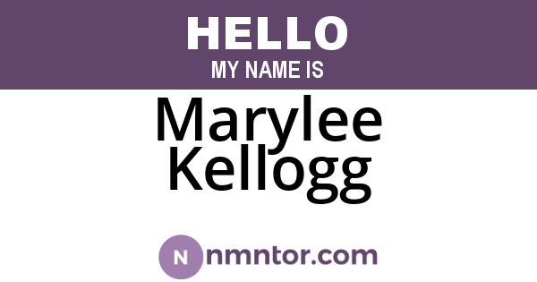 Marylee Kellogg