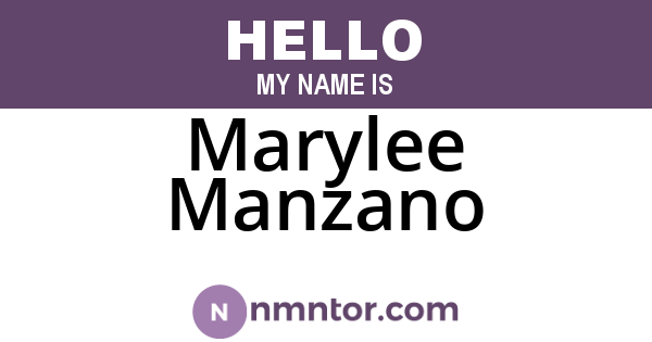 Marylee Manzano