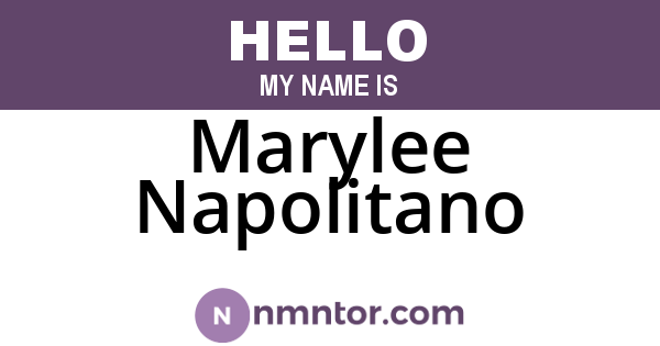 Marylee Napolitano