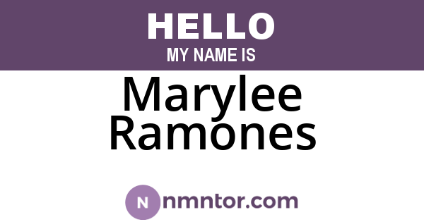 Marylee Ramones