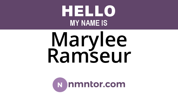 Marylee Ramseur