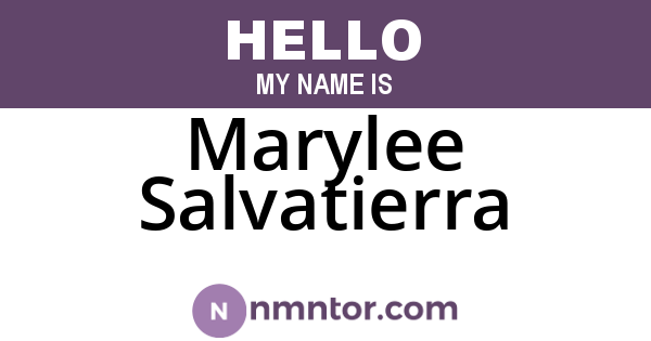 Marylee Salvatierra