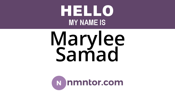 Marylee Samad