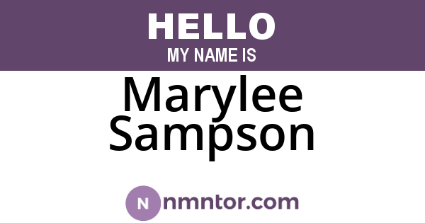 Marylee Sampson