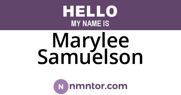 Marylee Samuelson