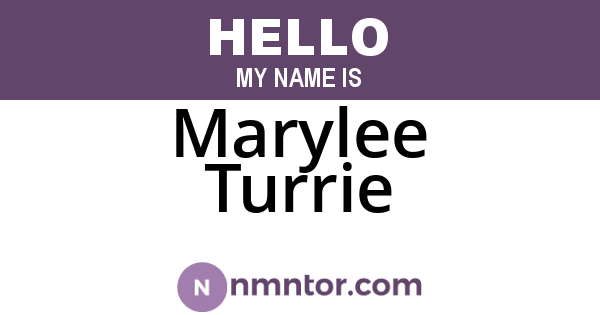Marylee Turrie