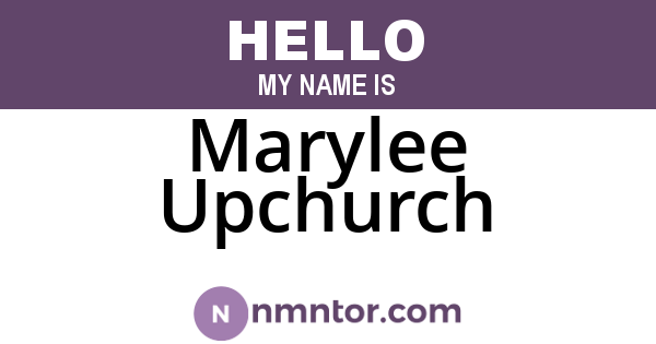 Marylee Upchurch