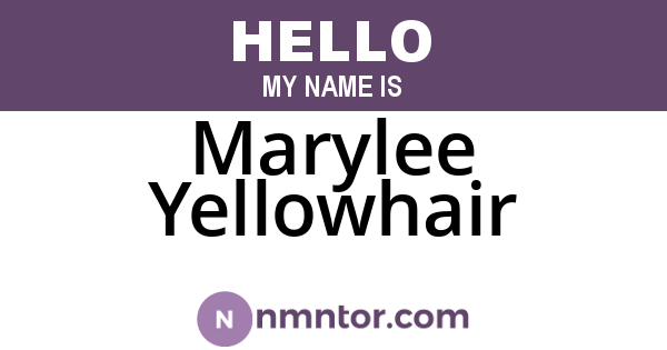 Marylee Yellowhair