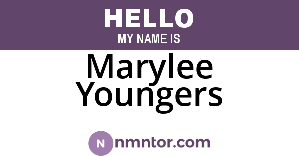Marylee Youngers