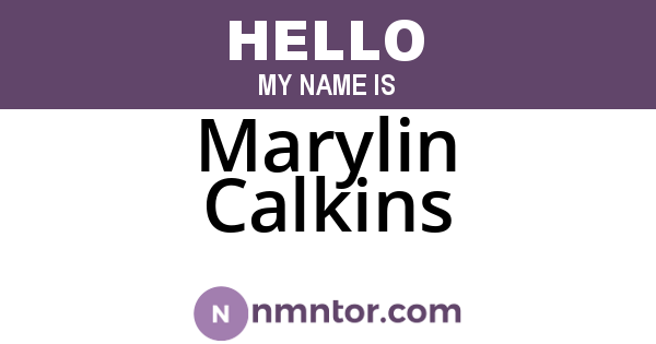Marylin Calkins