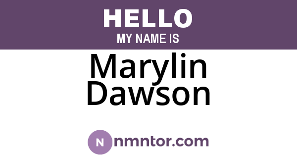 Marylin Dawson