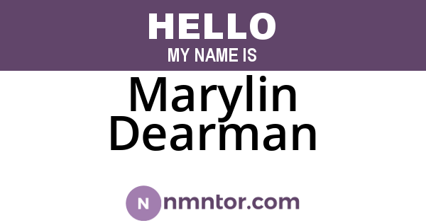 Marylin Dearman