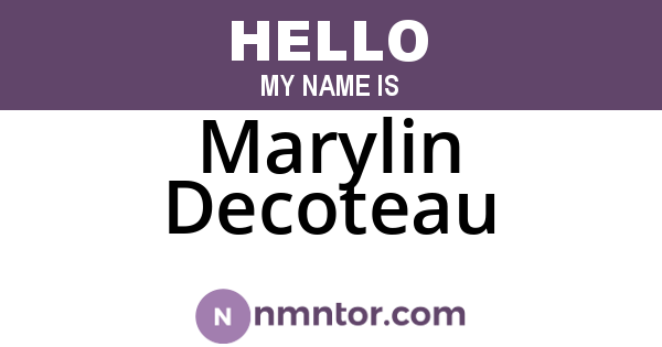Marylin Decoteau