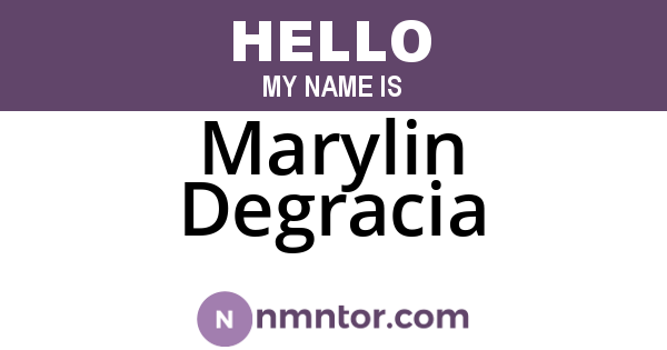 Marylin Degracia