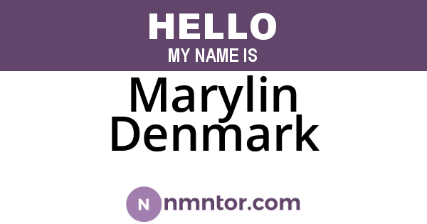Marylin Denmark