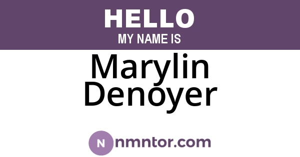 Marylin Denoyer