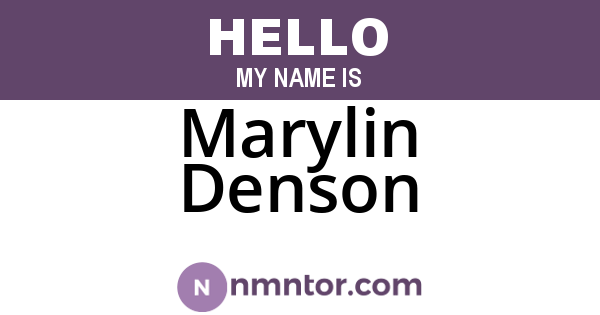Marylin Denson