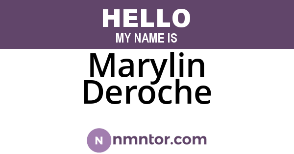 Marylin Deroche