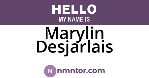 Marylin Desjarlais
