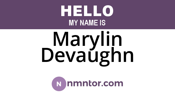 Marylin Devaughn