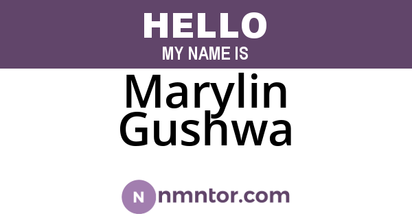 Marylin Gushwa