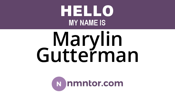 Marylin Gutterman