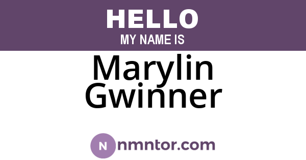 Marylin Gwinner