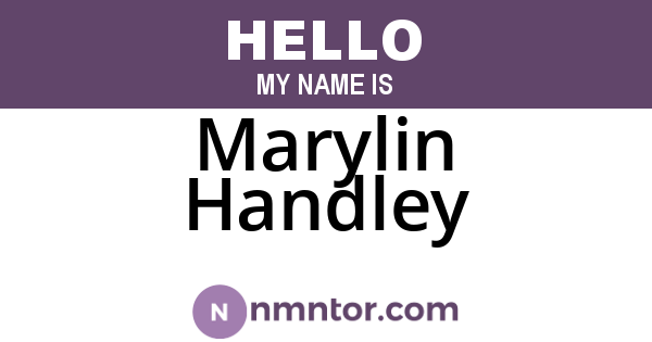 Marylin Handley