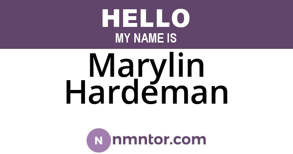 Marylin Hardeman