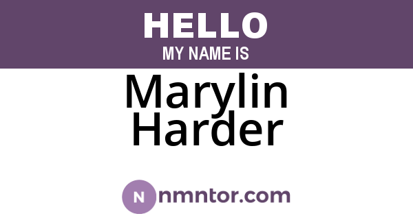 Marylin Harder