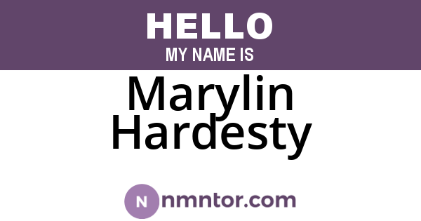 Marylin Hardesty